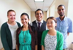 group of smiling people