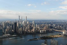 aerial view of Manhattan